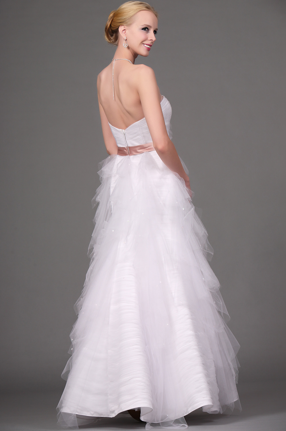 Sin tirante Distinguido Vestido de Noche