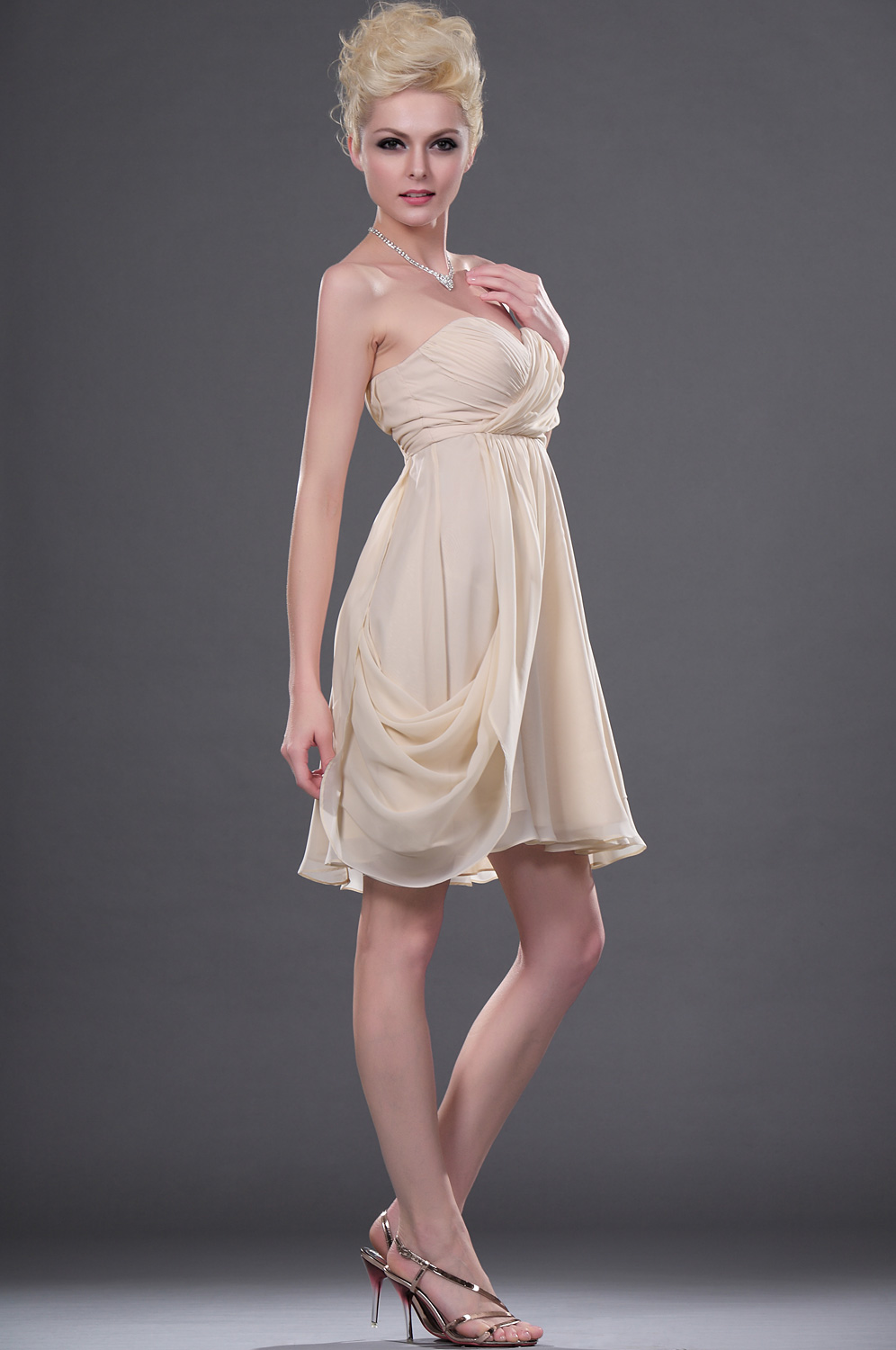 New Strapless Sweetheart Cocktail Dress