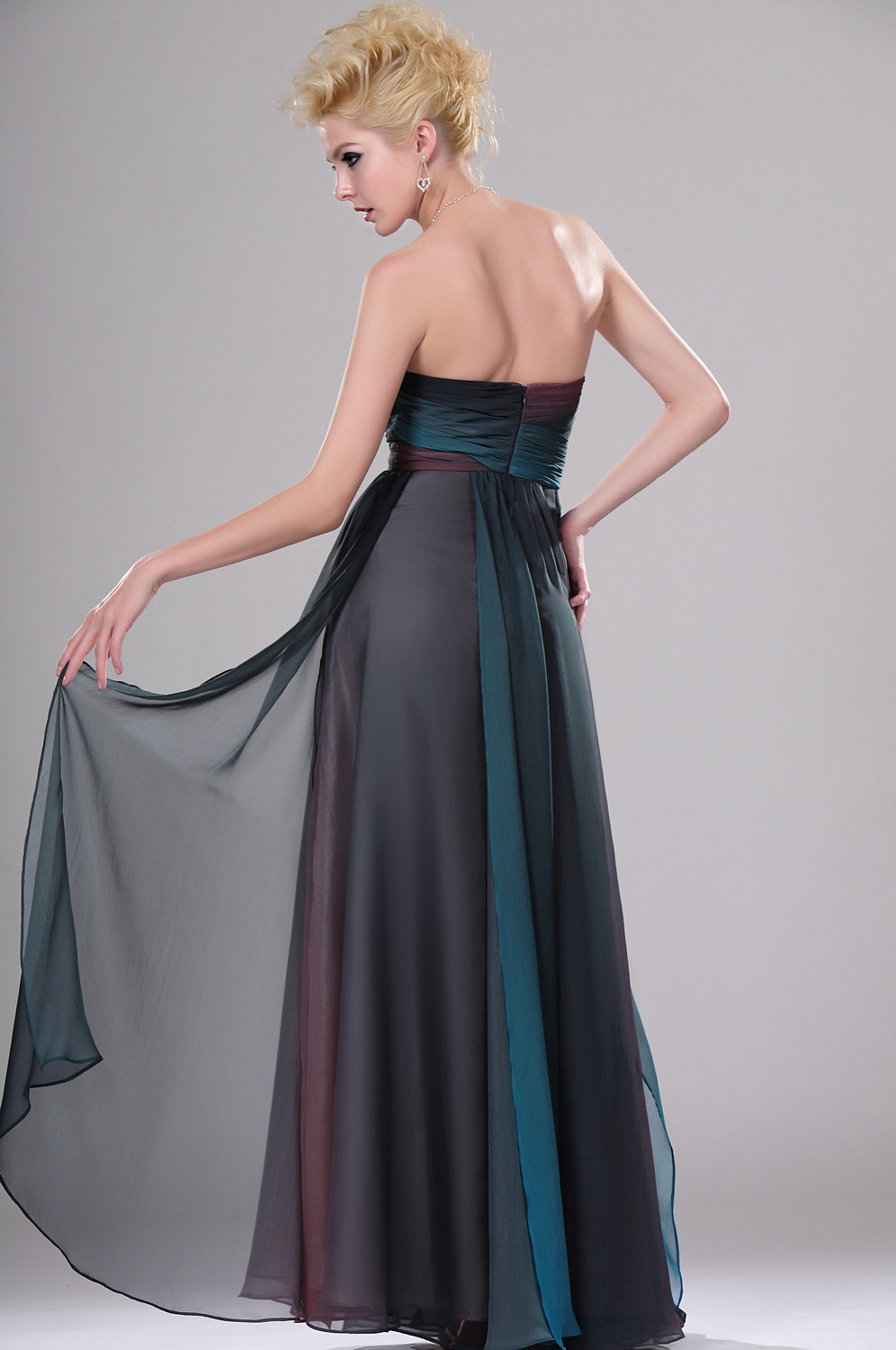 New Sweetheart Strapless Gradient Evening Dress