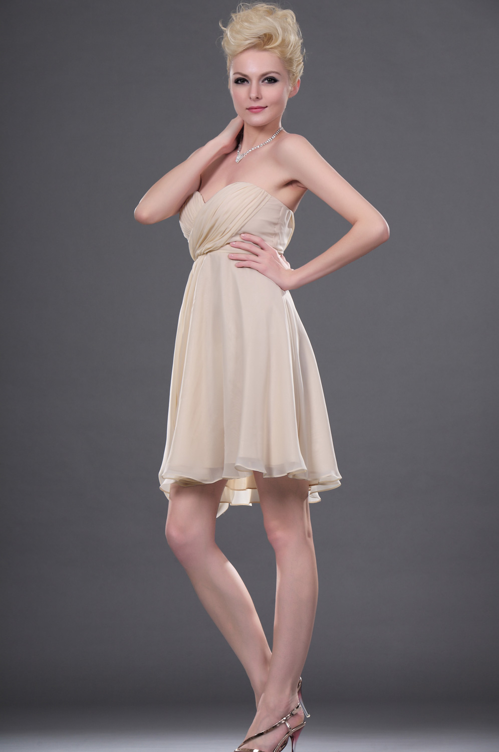 New Strapless Sweetheart Cocktail Dress
