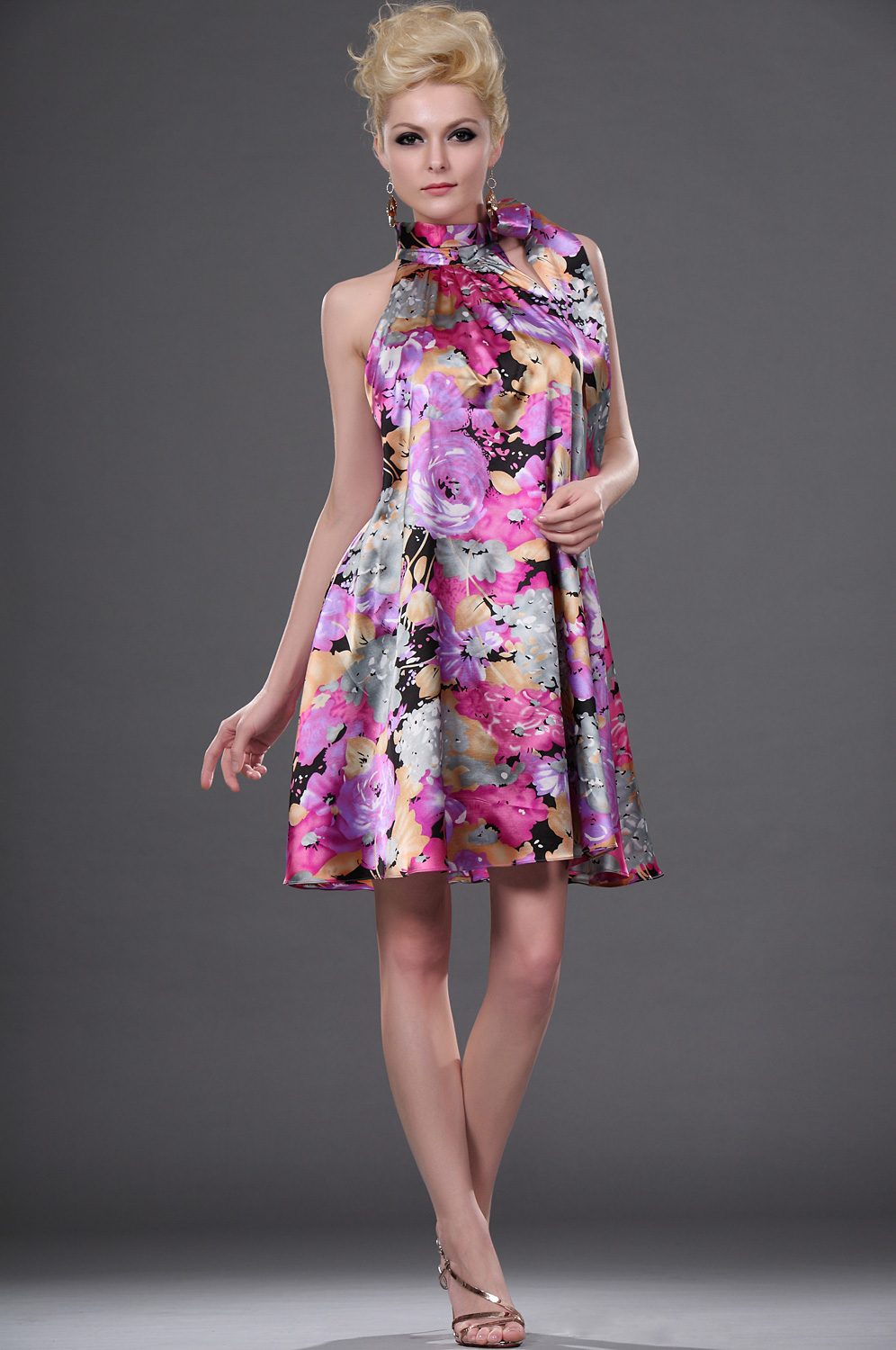 2011 Floral Stylish Cocktail Dress