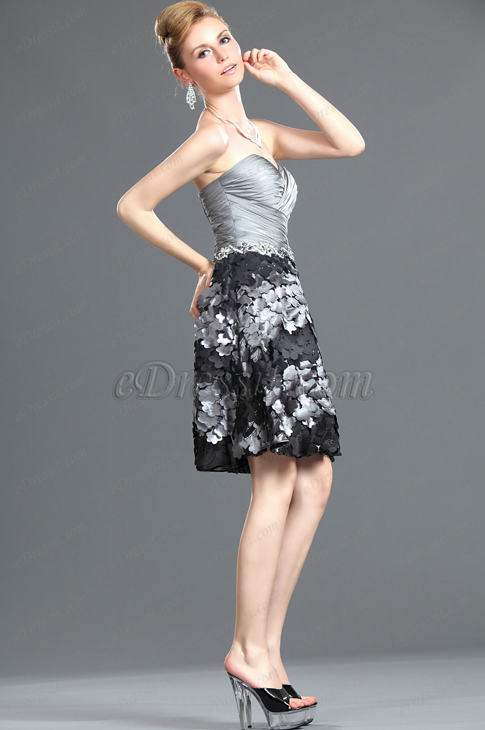 New Glamorous  Strapless Party Dress