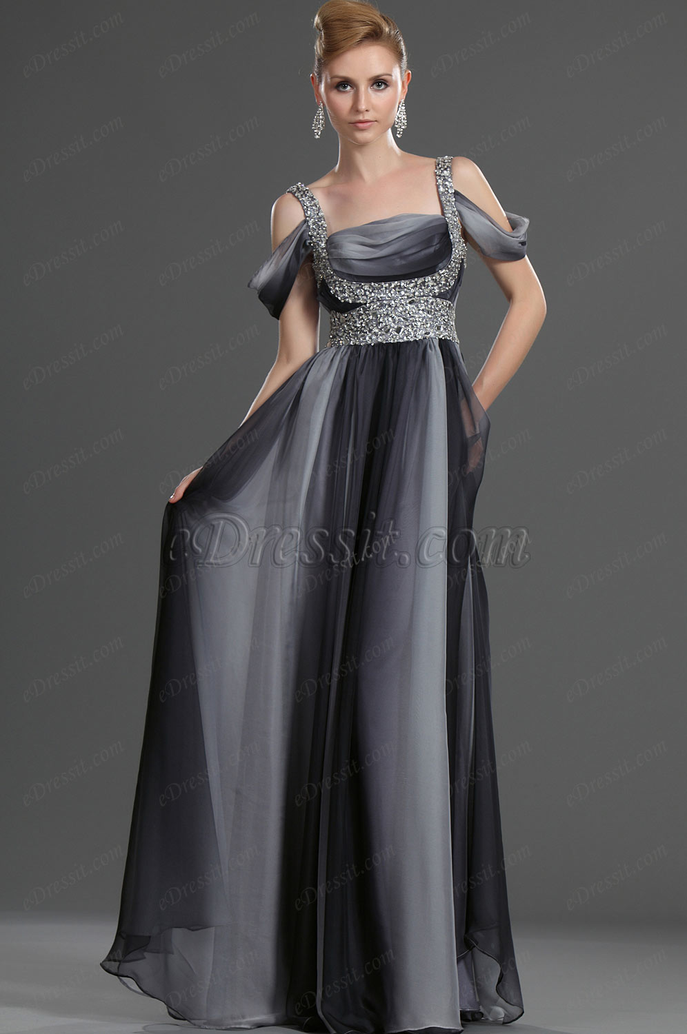 Новое модное вечернее платье с бисером