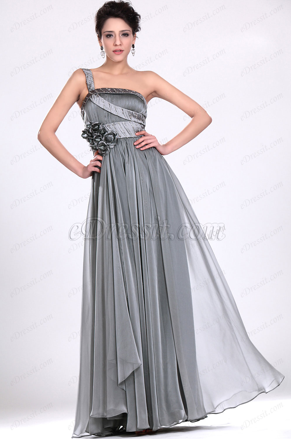 Seule épaule Robe de Soiree