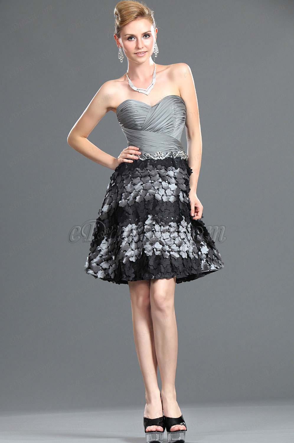 New Glamorous  Strapless Party Dress