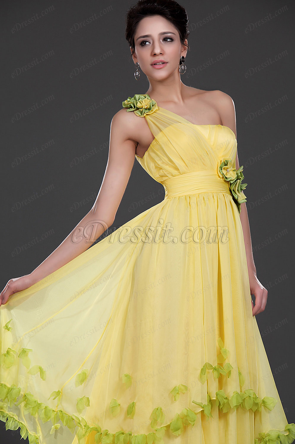 Neue Artikel Attraktiv Ein Schulter Abendkleid