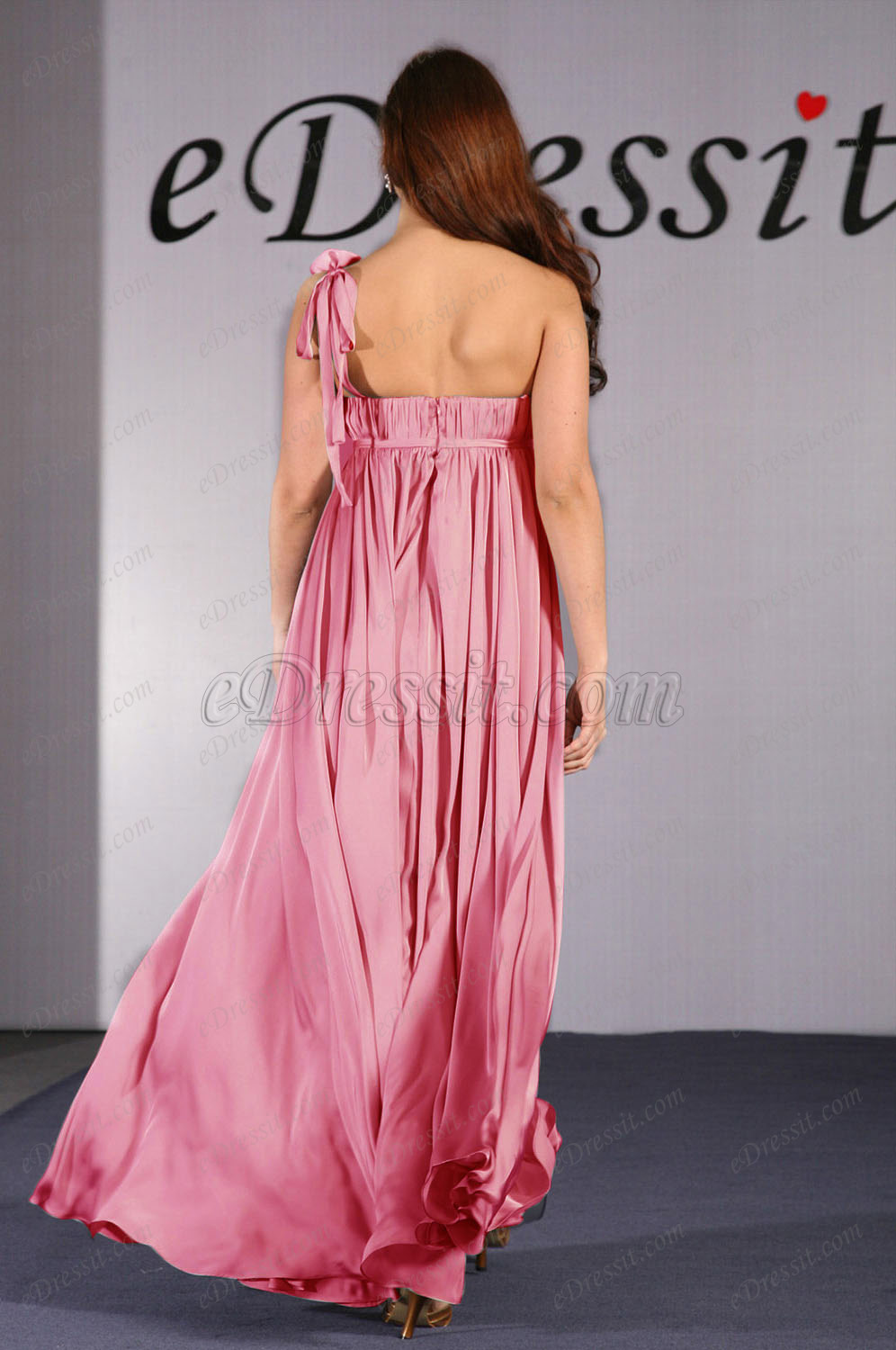 Clearance Sale !   One-Shoulder Evening Dress--UK8