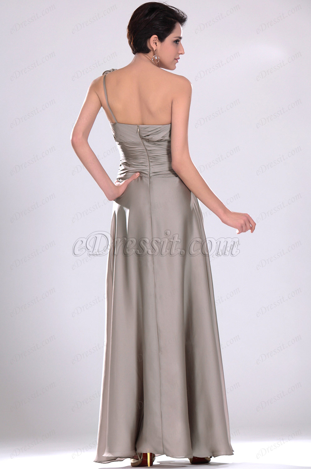 Artikel Ein-Schulter Abendkleid lang