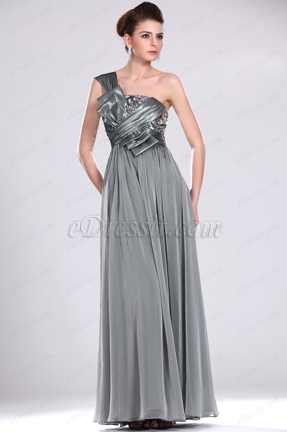 Amazing One Shoulder Prom Gown
