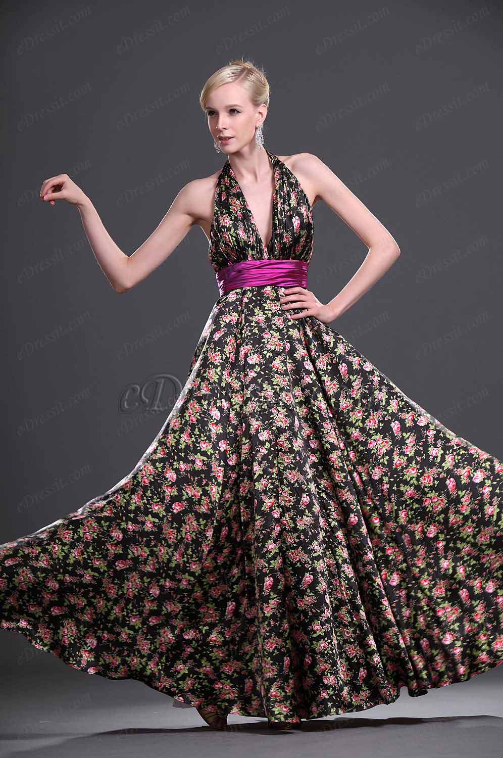 New Collection Halter Evening Dress