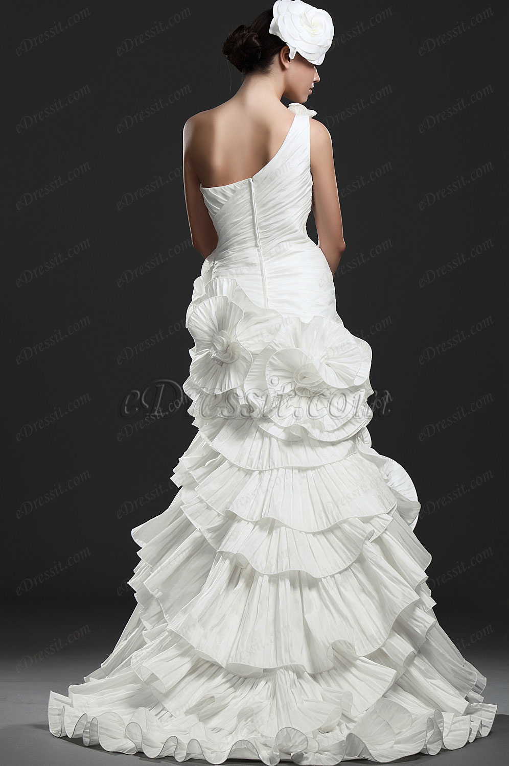 New Elengant One Shoulder Wedding Gown