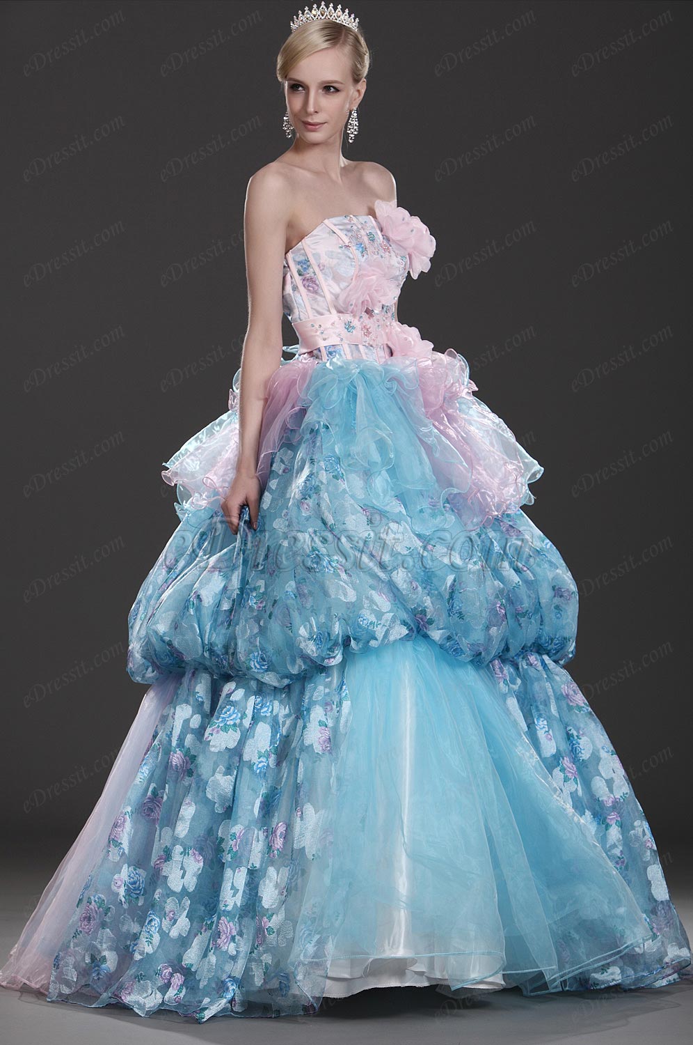 Neue Artikel Wunderbares Trägerlos Abendkleid Abiballkleid