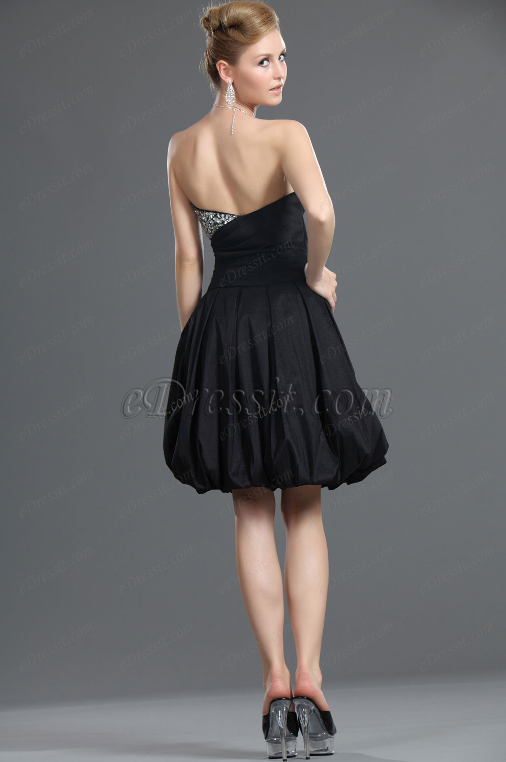 Robe de Cocktail Séduction Noire