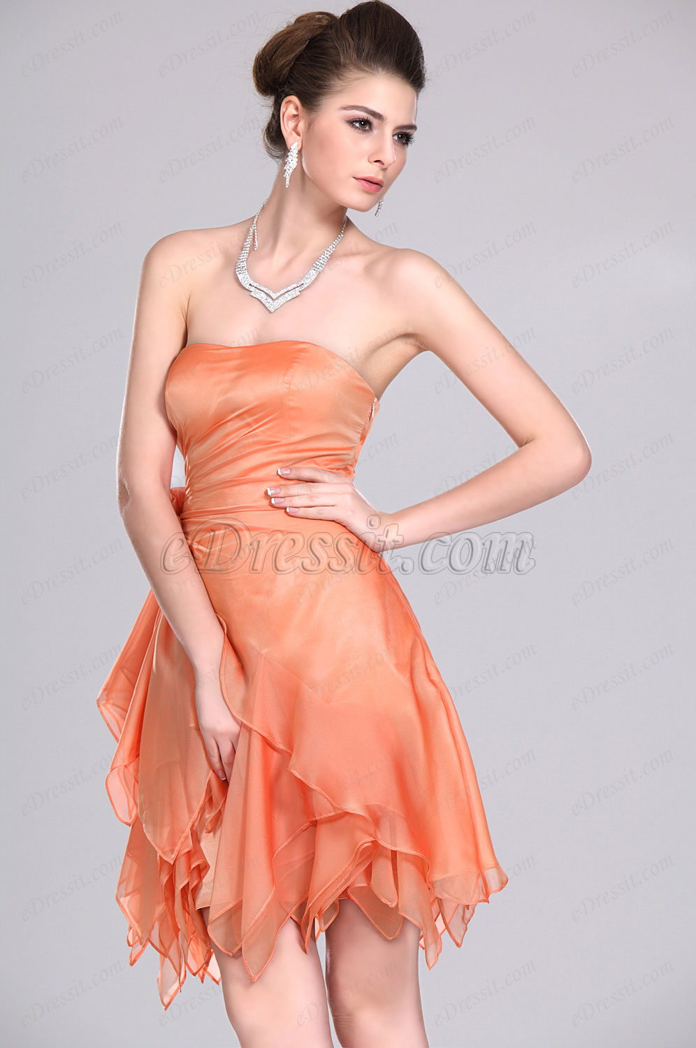 Novedad  Adoral Sin tirante  Vestido de Fiesta& gala & ceremonia