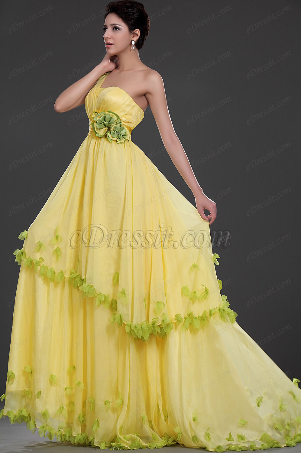 Neue Artikel Attraktiv Ein Schulter Abendkleid