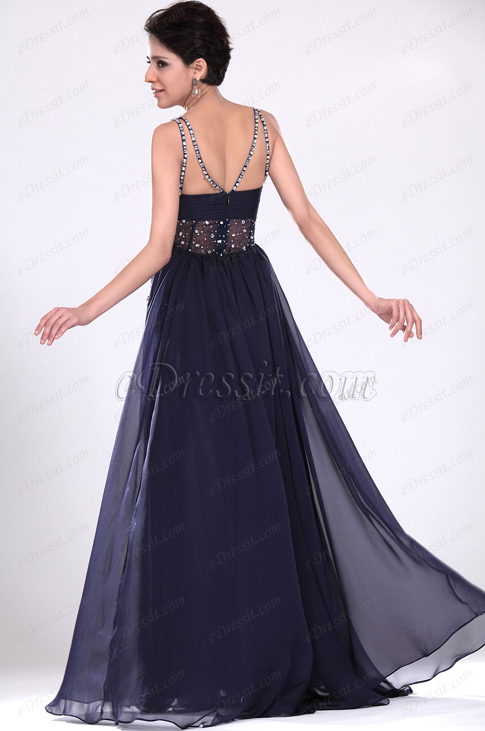 New Simple Elegant Evening Dress Prom Gown