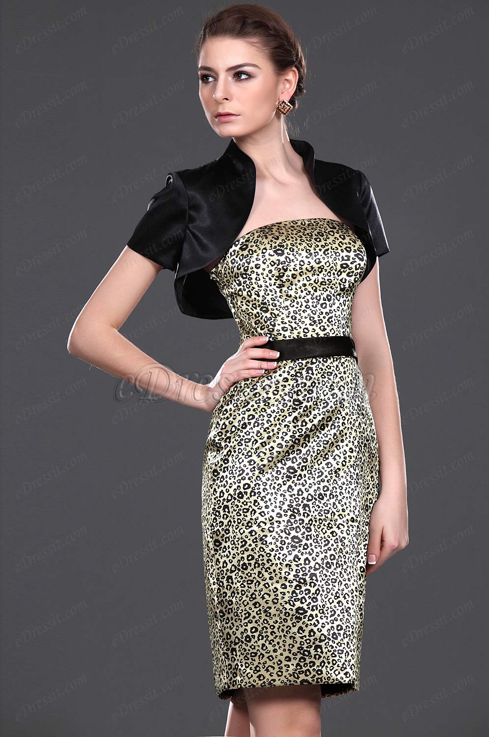 New Stylish Leopard Two Pieces Mother of the Bride Dress