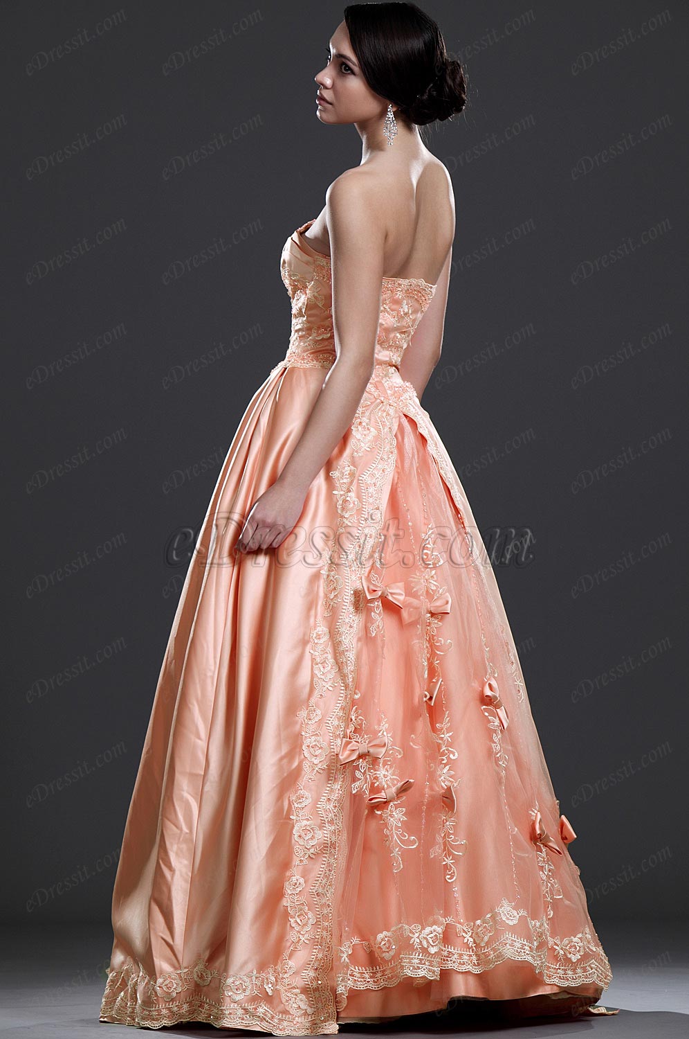 Neue Attraktives Trägerlos Abiballkleid Abendkleid