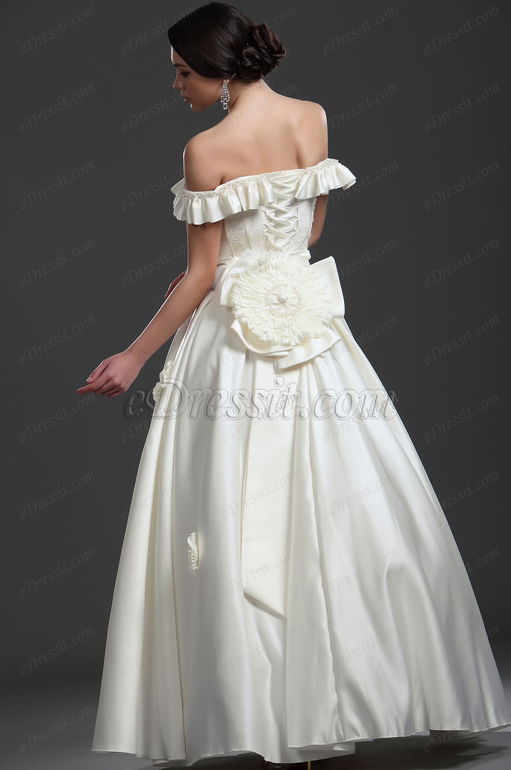 Off épaule Robe de Mariee