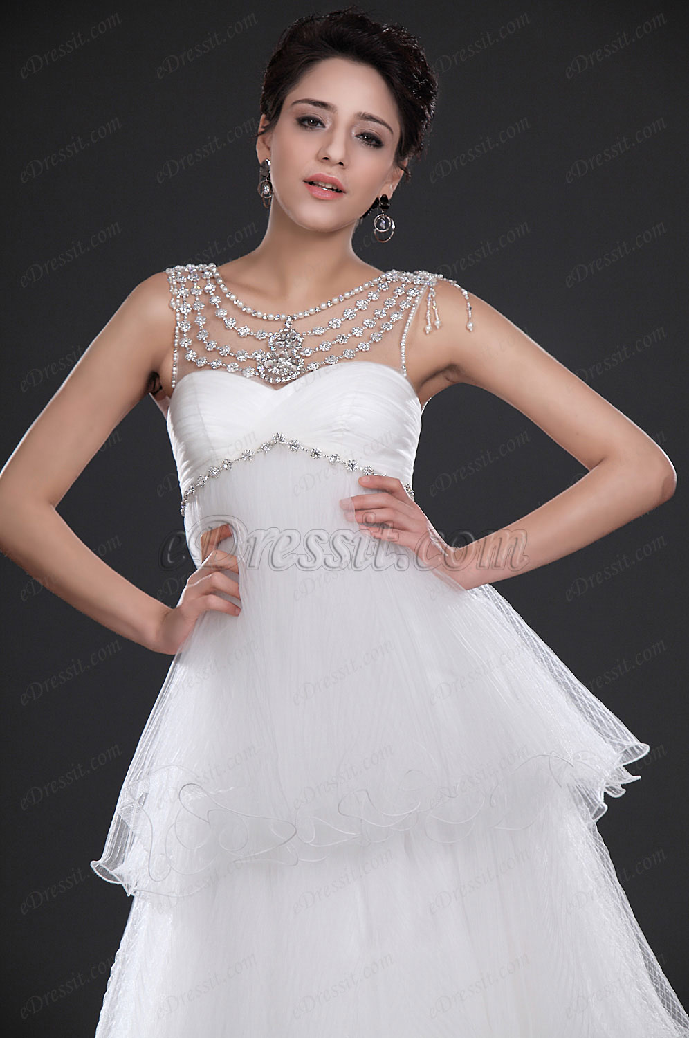 Горячое стильное  свадебное платье