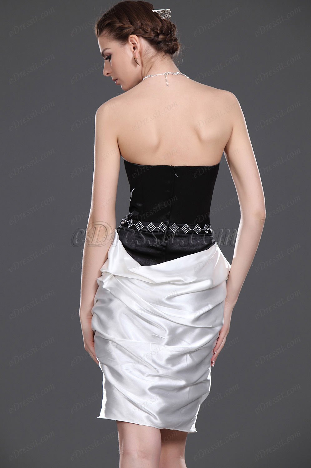 Recien llegado Atractivo Clasico Sin tirante Vestido de ceremonia para Dama