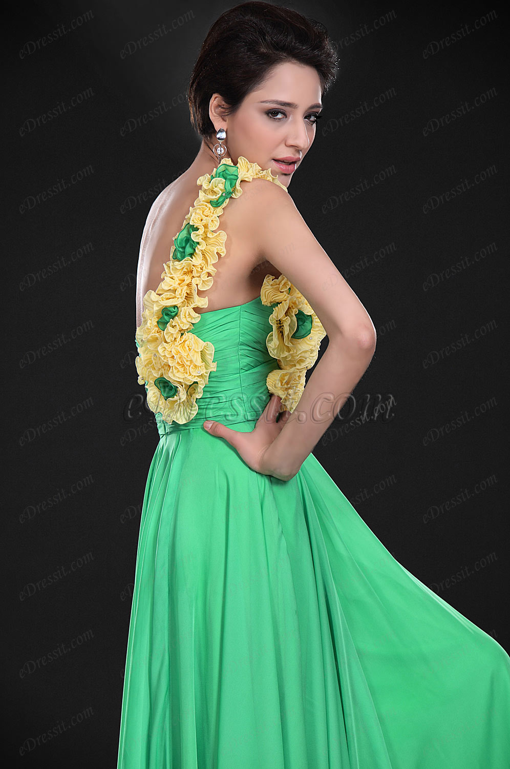 New Hot Style One Shoulder Evening Dress