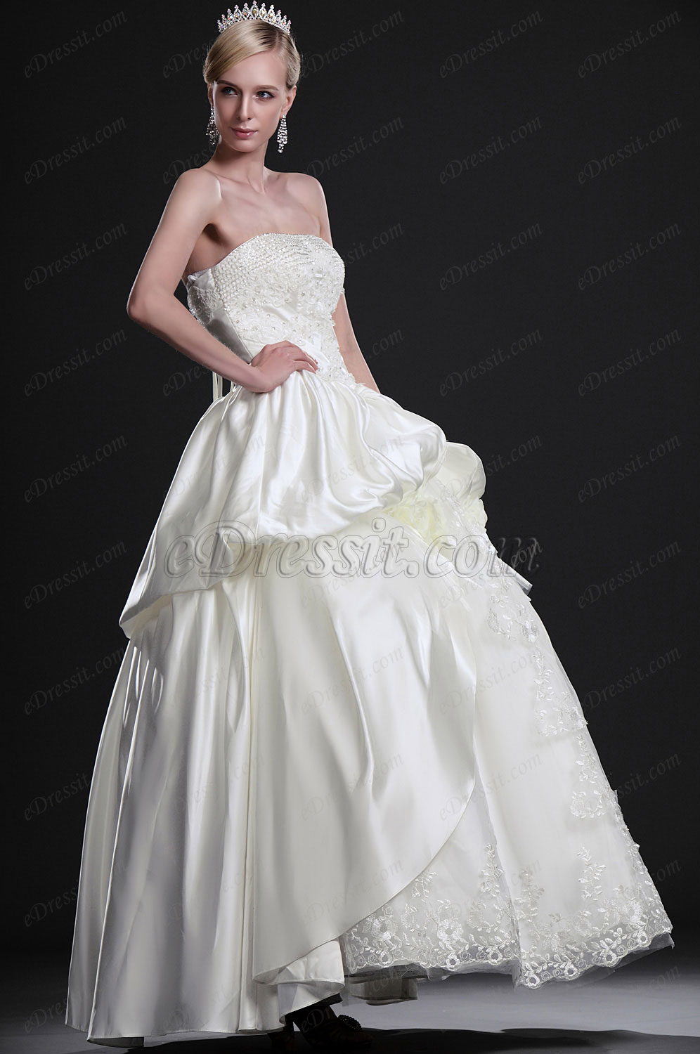 Neue Artikel Eleganzes Trägerlos Abendkleid