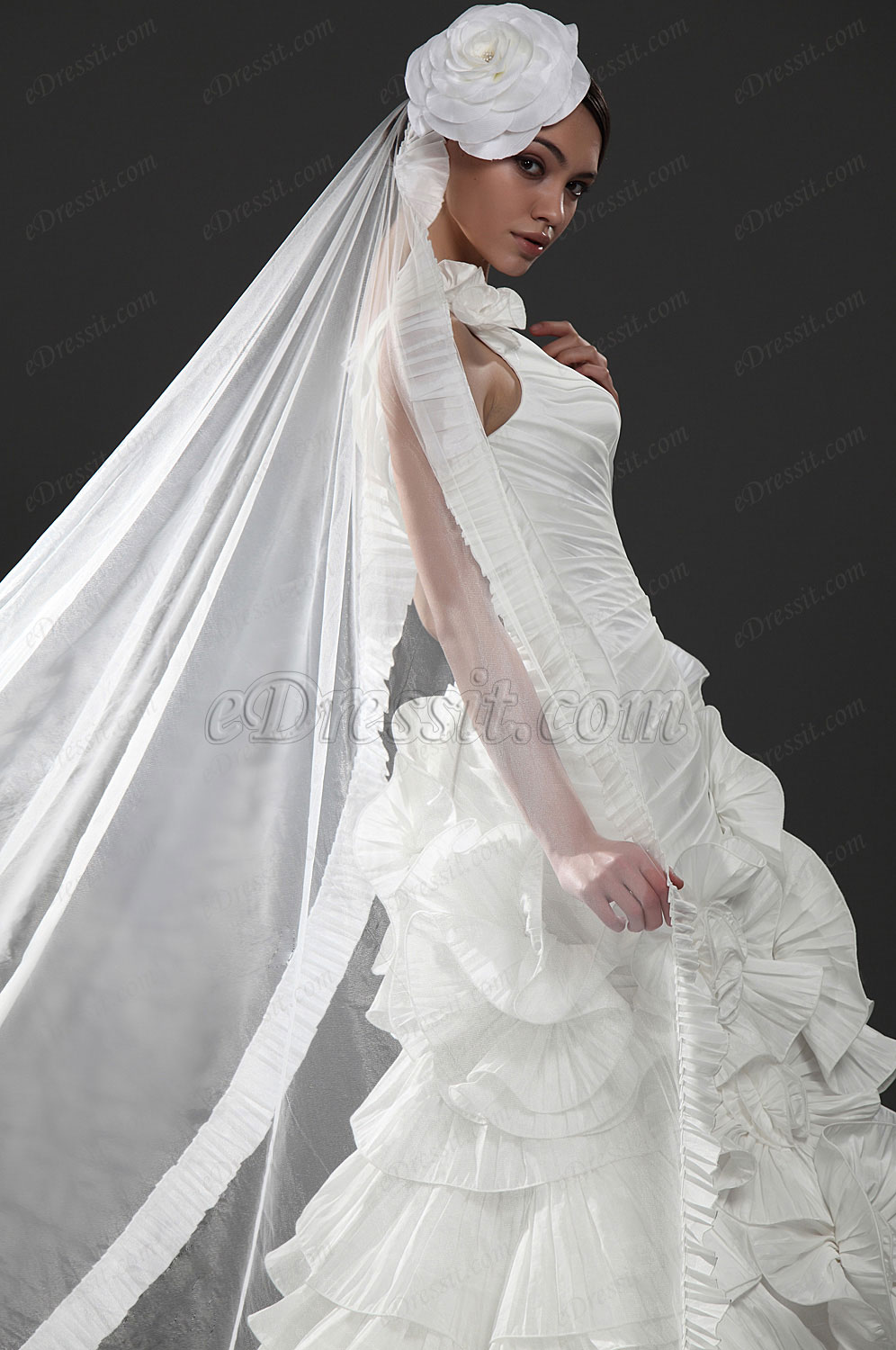 New Elengant One Shoulder Wedding Gown