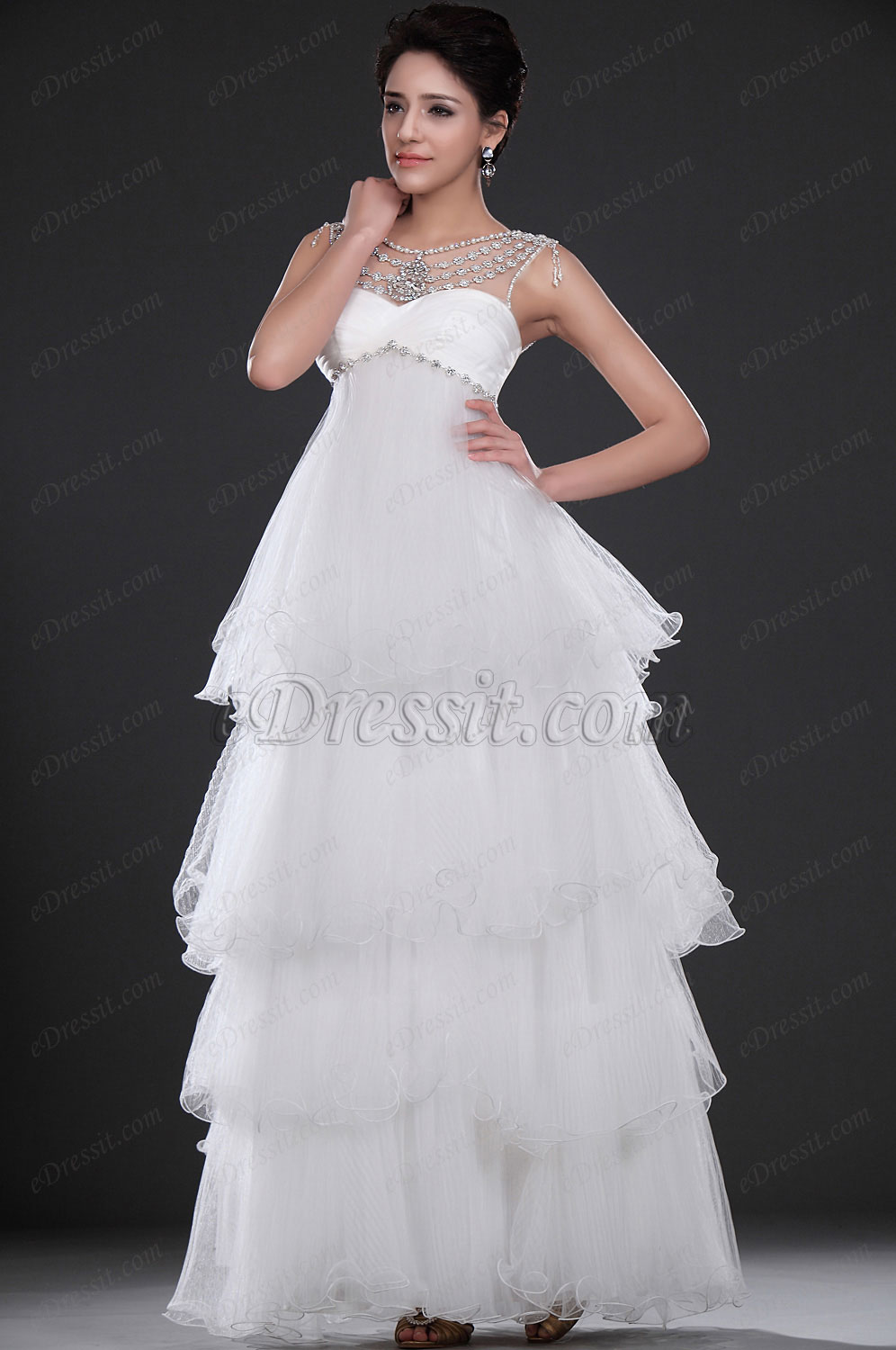 Горячое стильное  свадебное платье