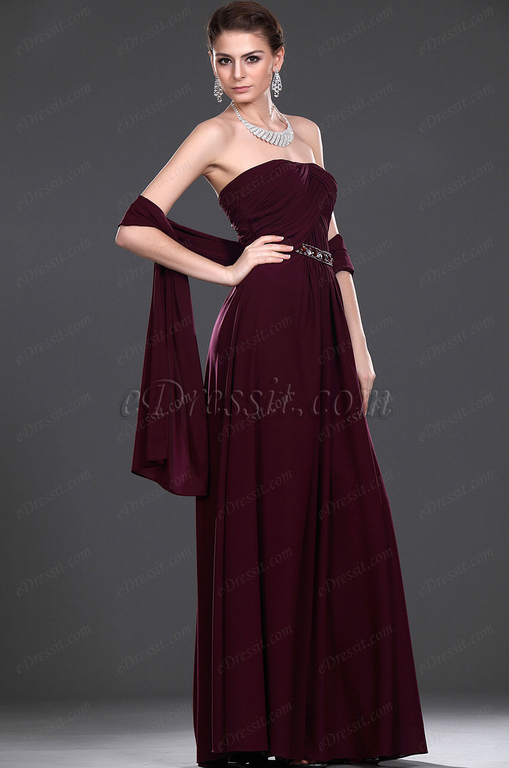New Elegant Full Length Mother of the Bride Dress