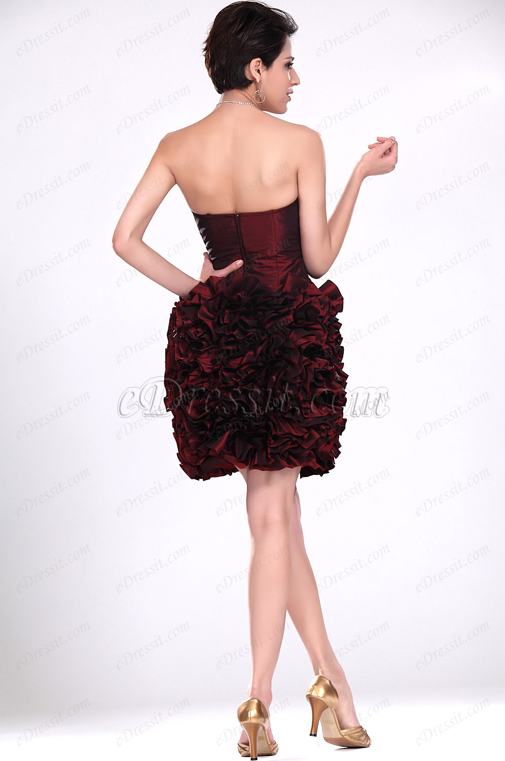 New Stylish Strapless Cocktail Dress Party Dress