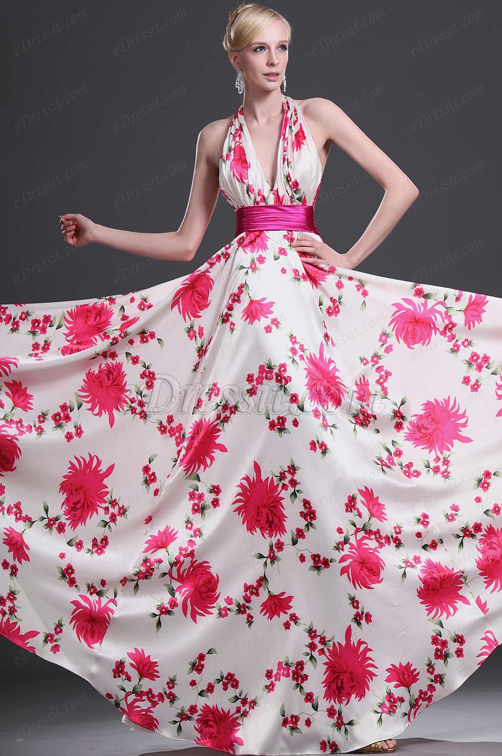 2011 Floral Robe de Sexy/Robe de Soirée