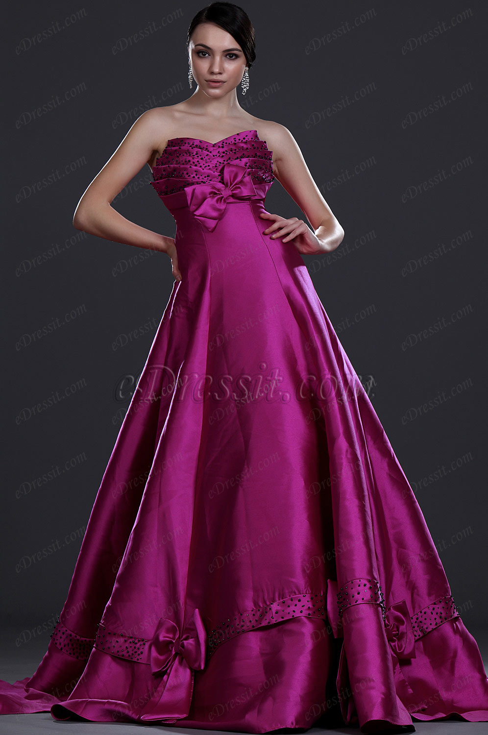 New Stylish Strapless Ball Gown