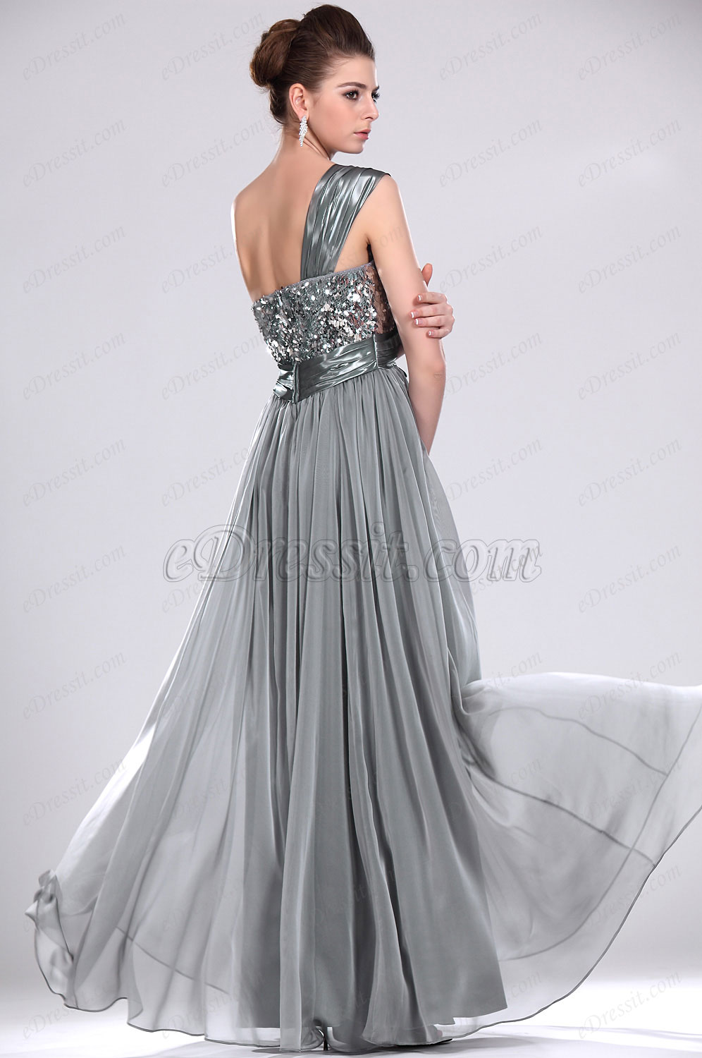 Amazing One Shoulder Prom Gown