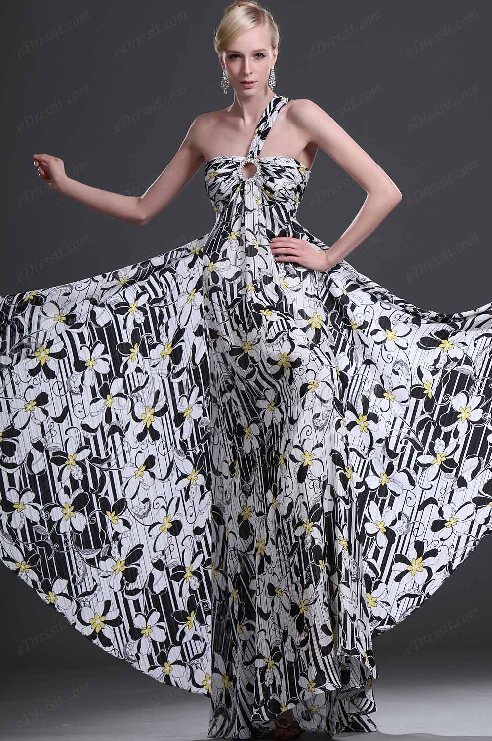 Elegante Seule épaule Robe de Soirée