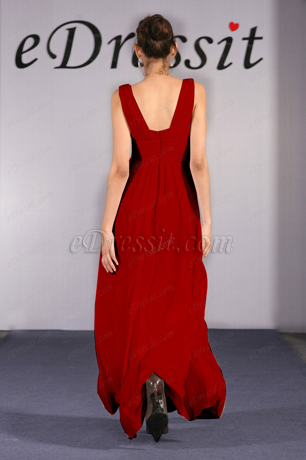 Clearance Sale !  Red Evening Dress--UK6