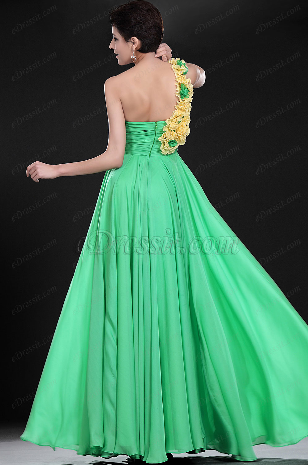 New Hot Style One Shoulder Evening Dress