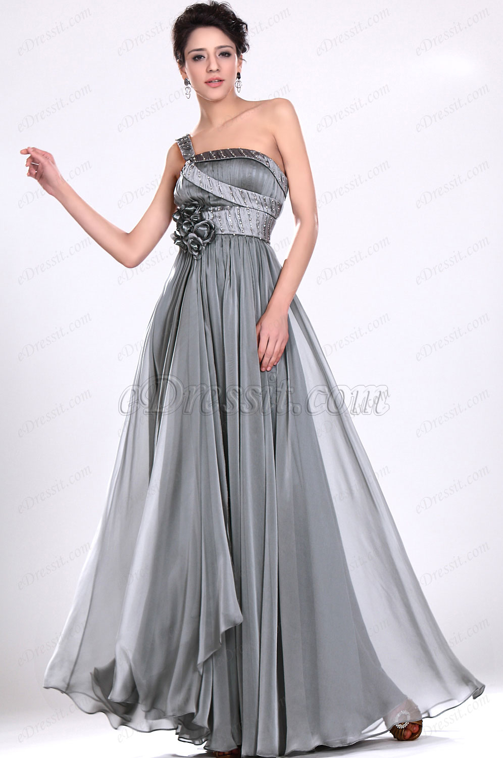 Seule épaule Robe de Soiree