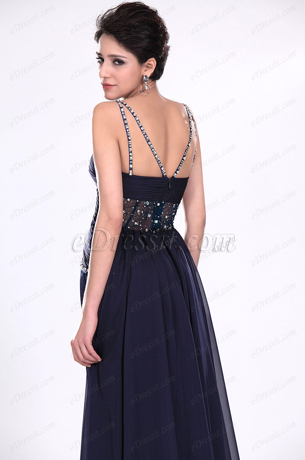 New Simple Elegant Evening Dress Prom Gown