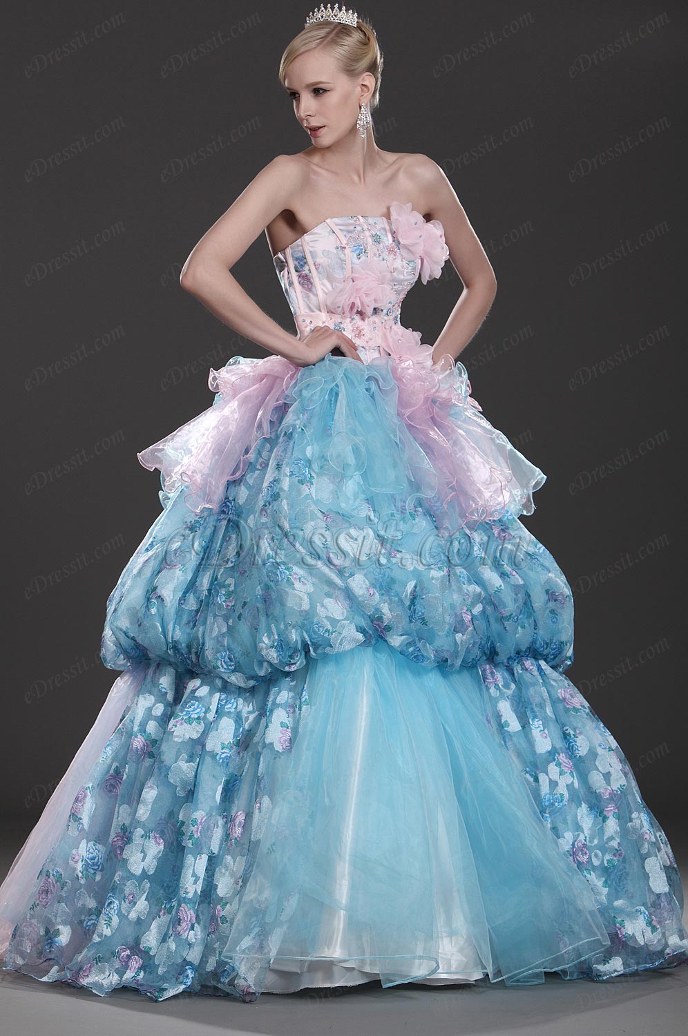 Neue Artikel Wunderbares Trägerlos Abendkleid Abiballkleid