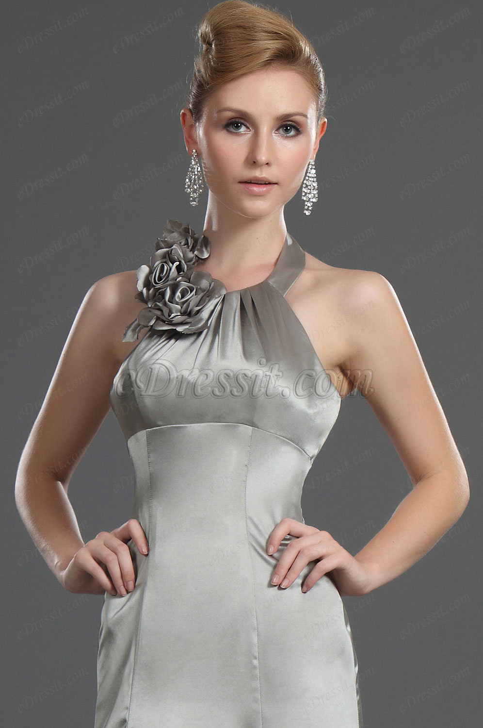 New Stylish Fitted bodice Evening Dress