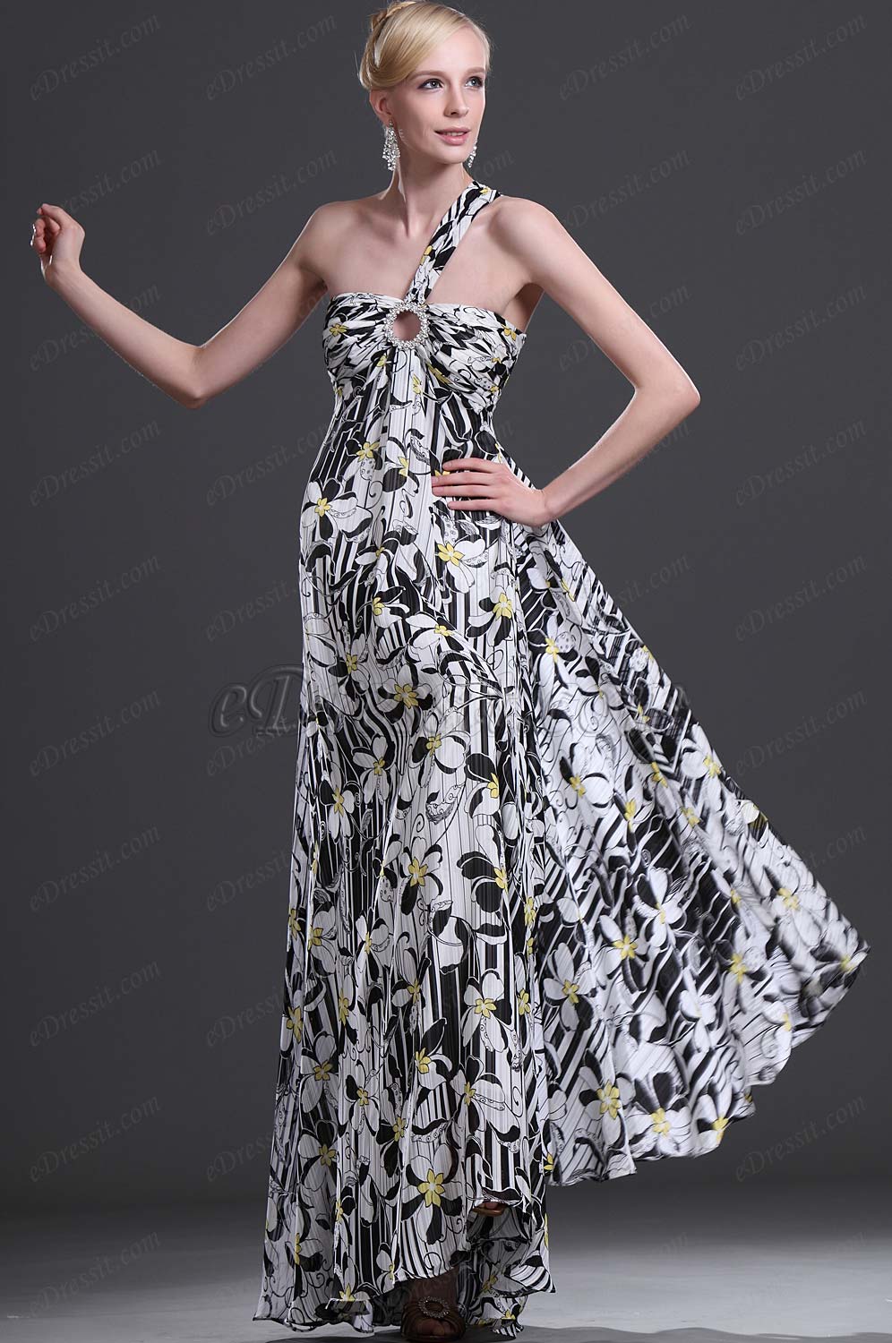 Elegante Seule épaule Robe de Soirée