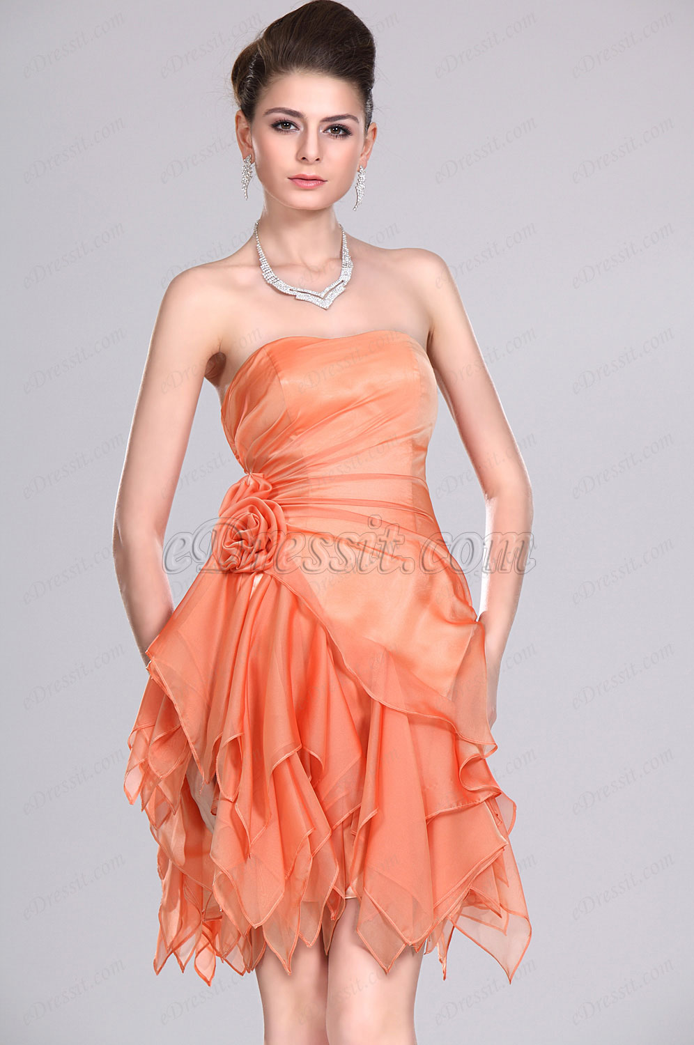 Novedad  Adoral Sin tirante  Vestido de Fiesta& gala & ceremonia