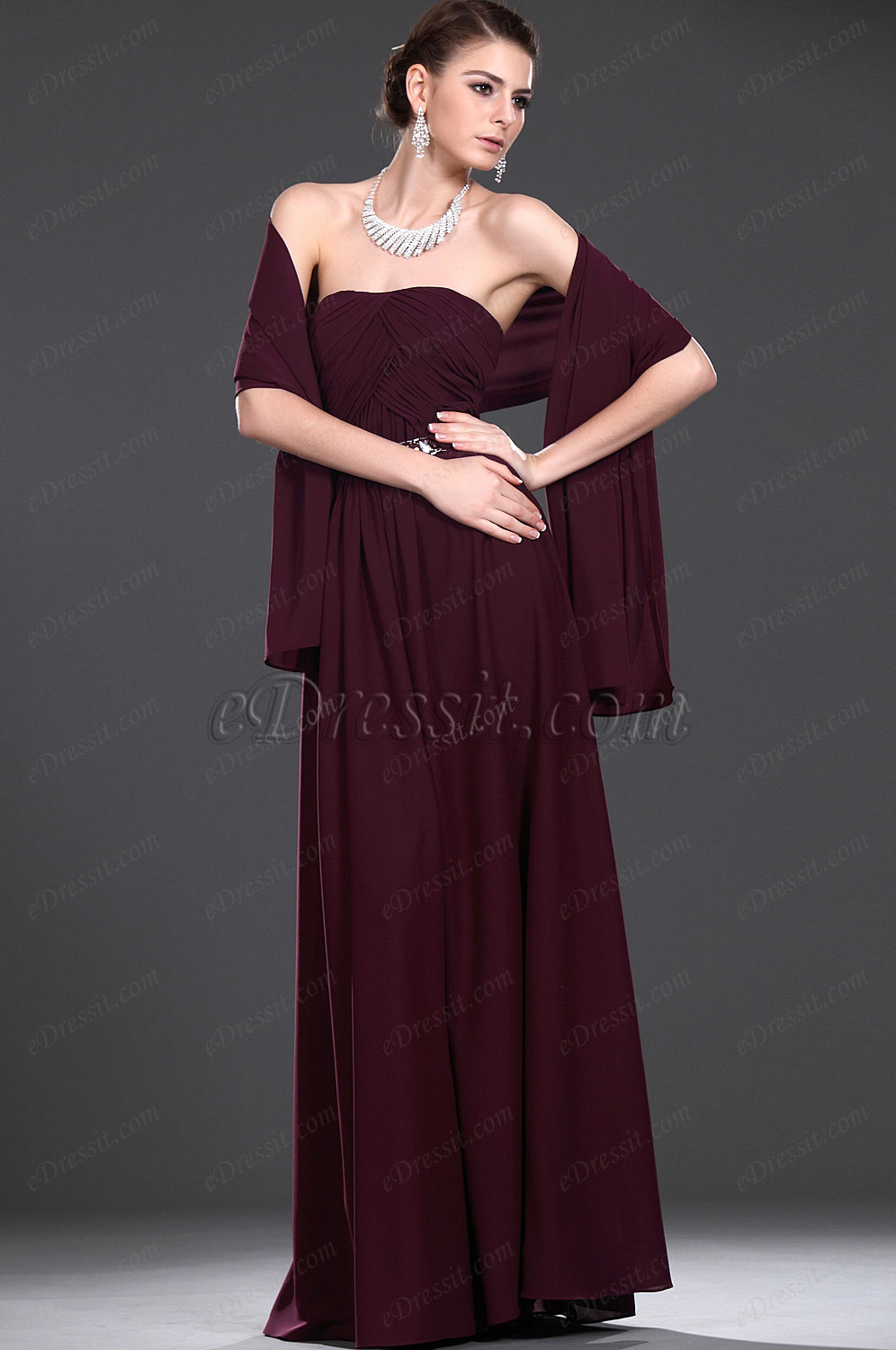 New Elegant Full Length Mother of the Bride Dress