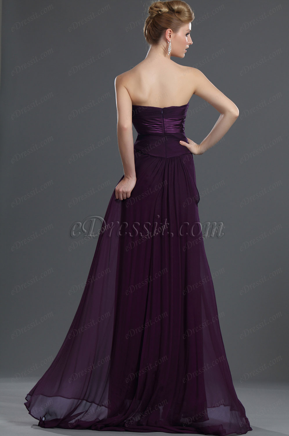 Bustier 100% Soie Robe de Soiree