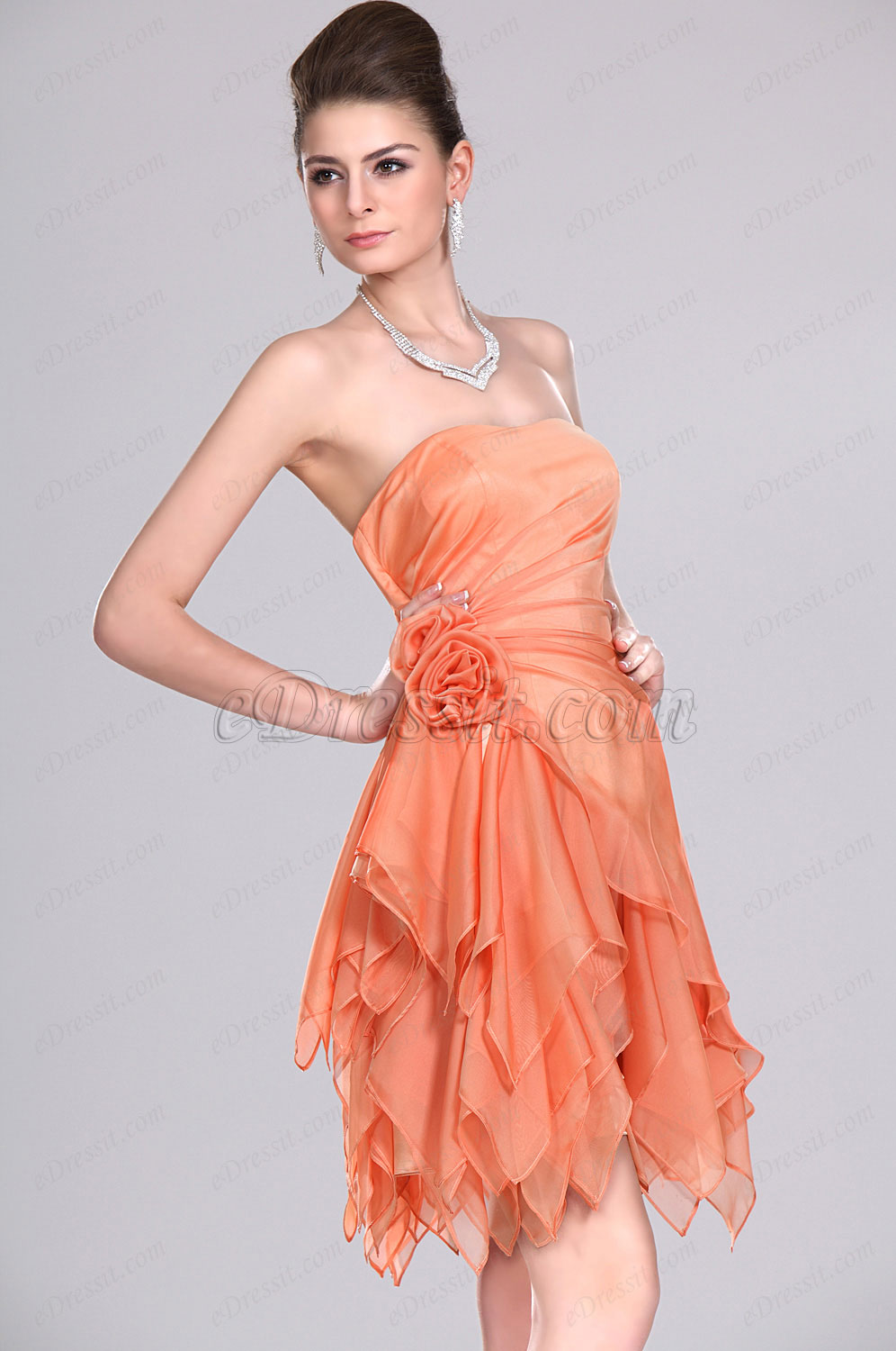 Novedad  Adoral Sin tirante  Vestido de Fiesta& gala & ceremonia