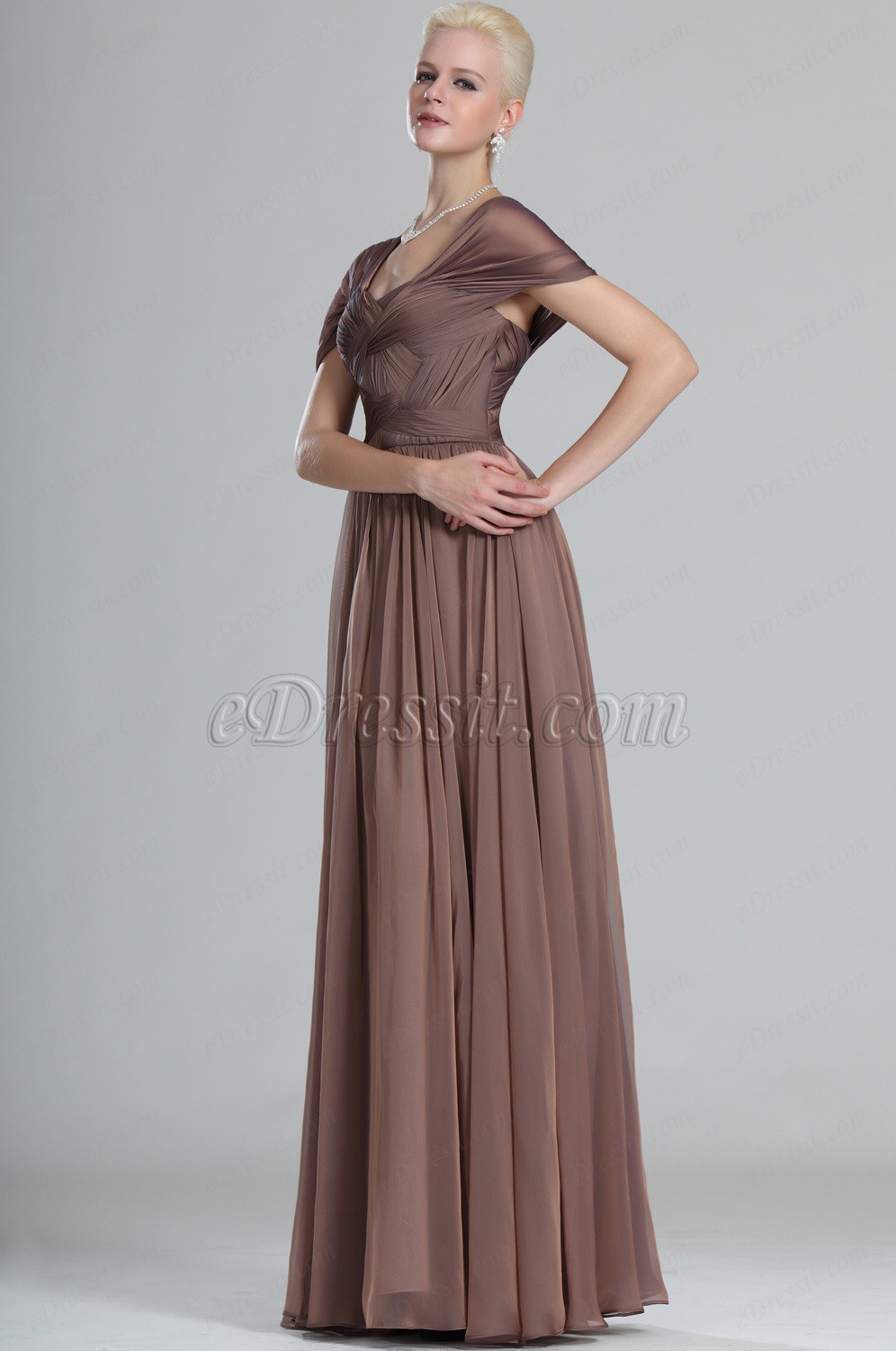 Prachtvoll Ärmel Abendkleid Länge Kleid