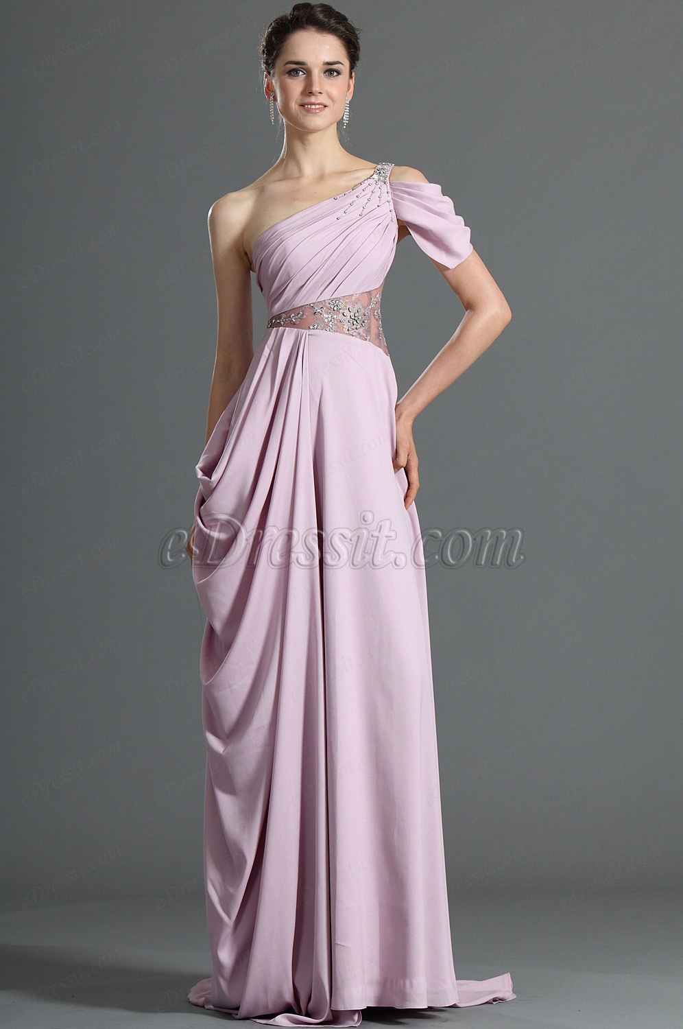 Gorgeous One Shoulder  Evening Dress