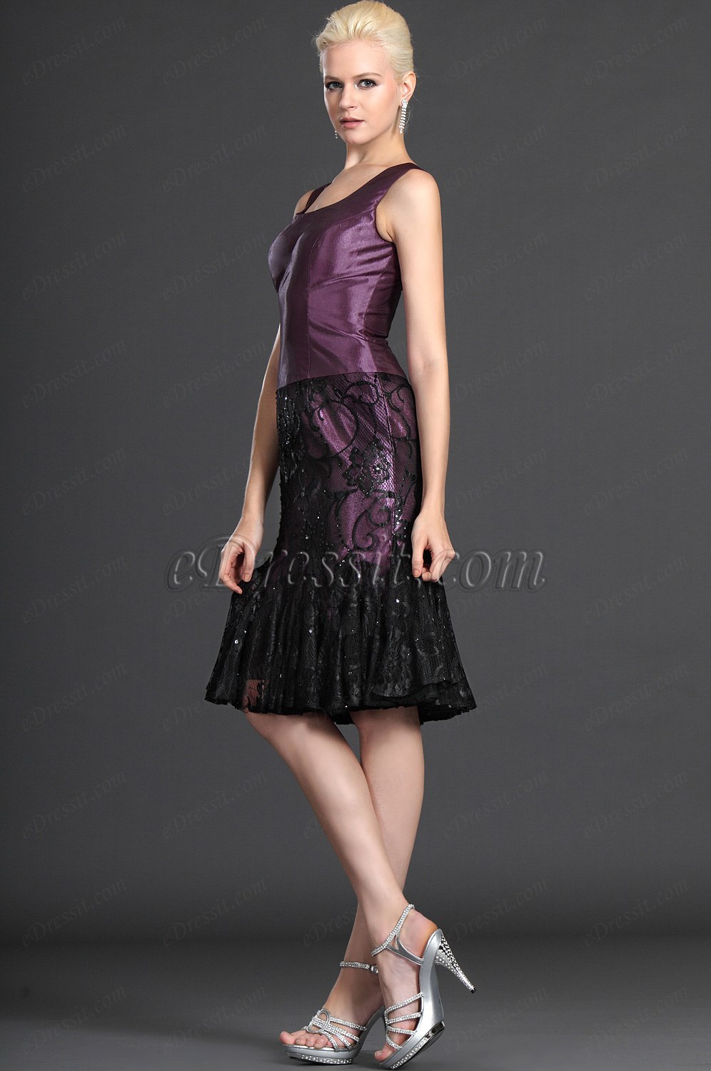 Elegance Purple Two Pieces Mother of the Bride Dress