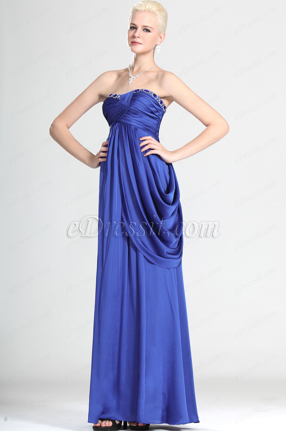 Elegant Trägerlos Abendkleid